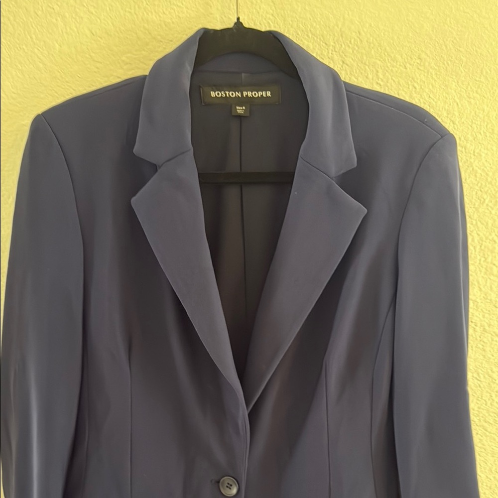 Boston Proper Blue Blazer Professional Suit Jacket